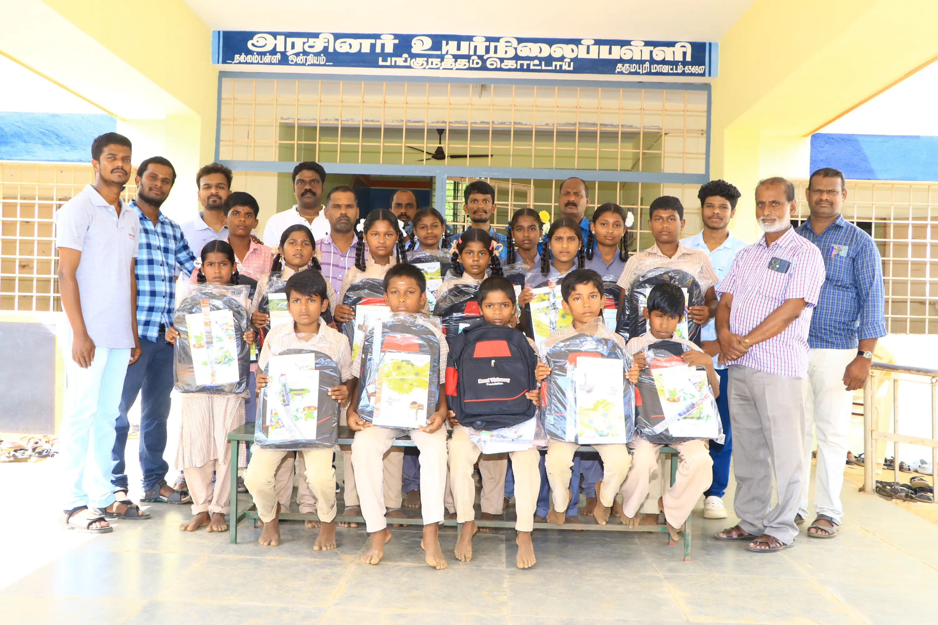 RVF Donating Notebooks & Bags to Students